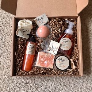NWT Pumpkin Spice Soaps, Scrub, Bomb, and Loofah